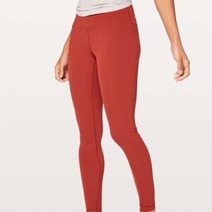 Lululemon Wunder Under Hi-Rise Tight 28" Bonfire Size 6